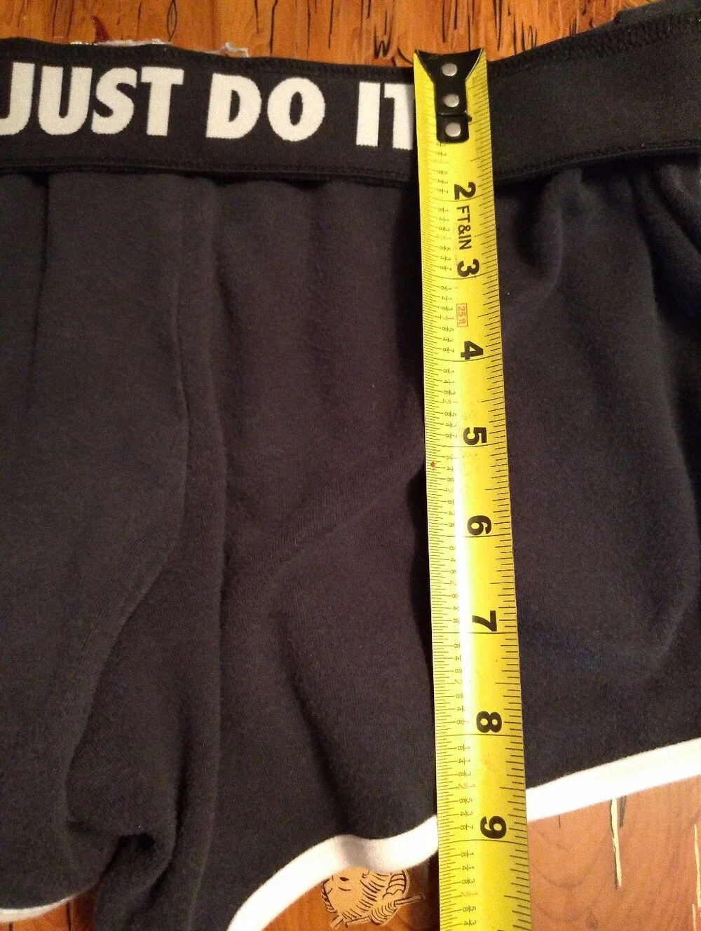 Women's Vintage Y2K Black Nike Foldover Waist Just Do It Shorts Sz M